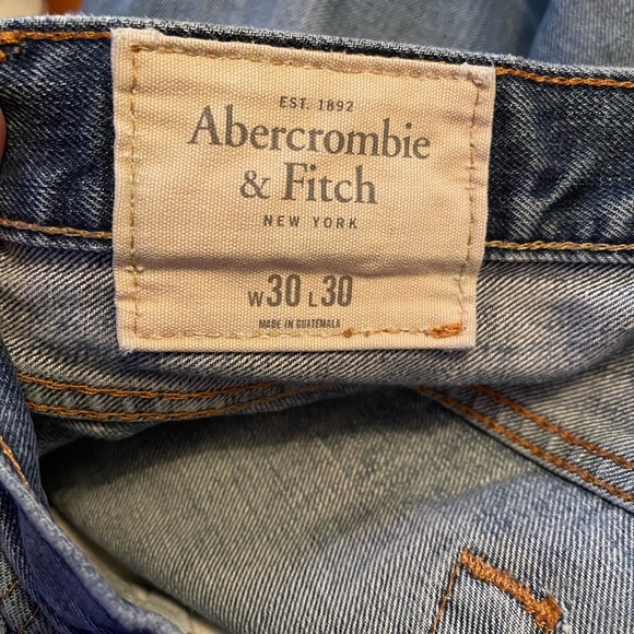 Abercrombie men’s distressed button fly jeans - Picture 2 of 6